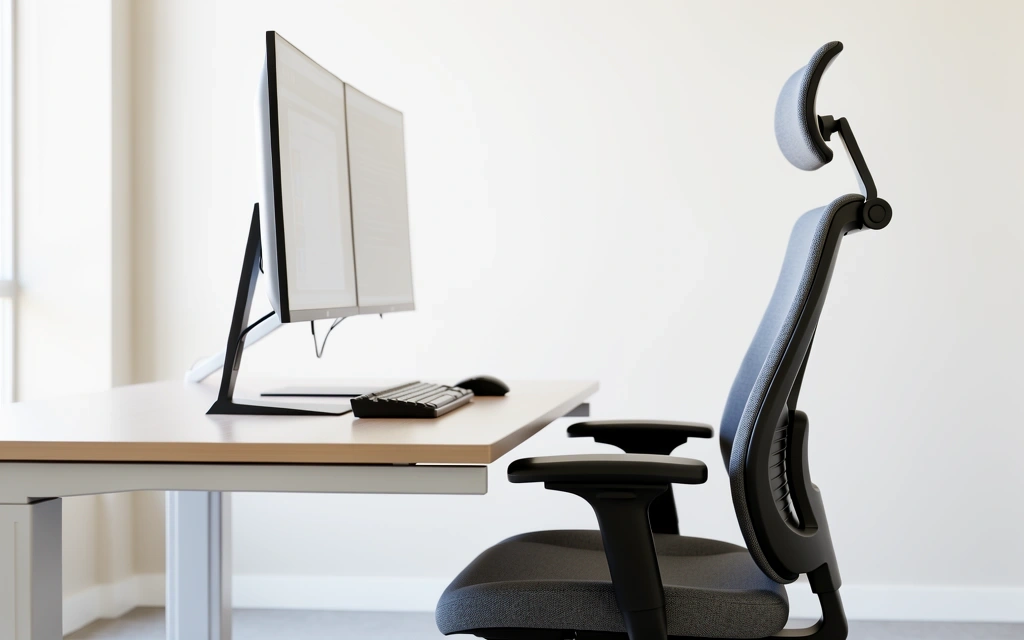 Ergonomische Bildschirmhöhe und Distanz